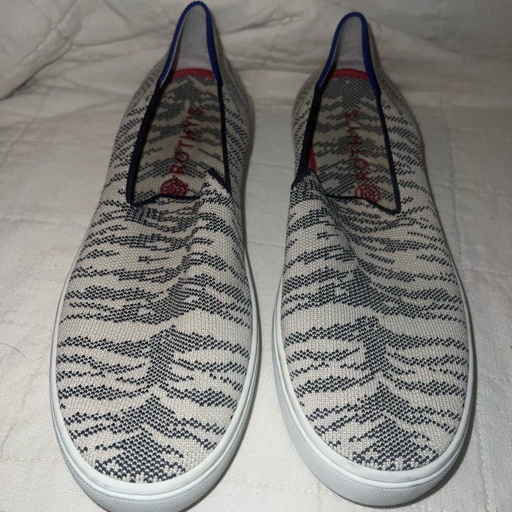 Rothy’s the sneaker in the retired maritime tiger print, woman size 9